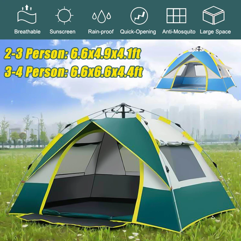 Easy pop up camping tent specifications